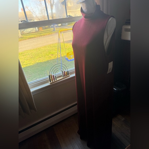 A new day burgundy maxi dress NWT - Picture 3 of 5